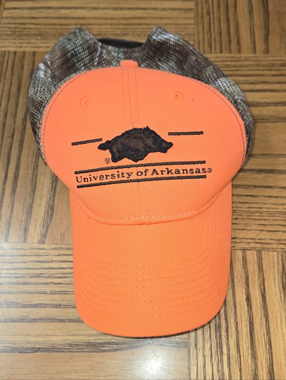 The Game Brown & Orange Embroidered Logo Cap